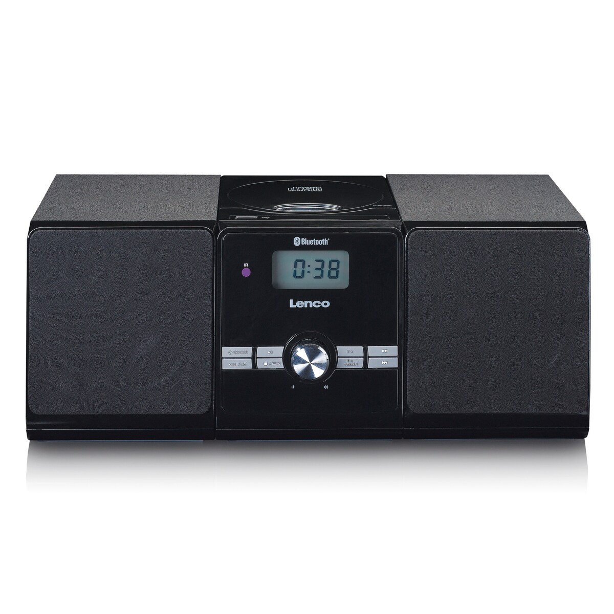 LENCO MC-030BK Mikro-Set mit CD/ MP3-Player