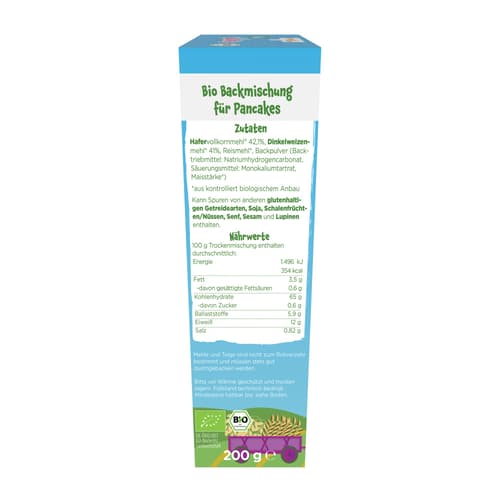 Pumpkin Organics - Bio Pancakes Hafer & Dinkel