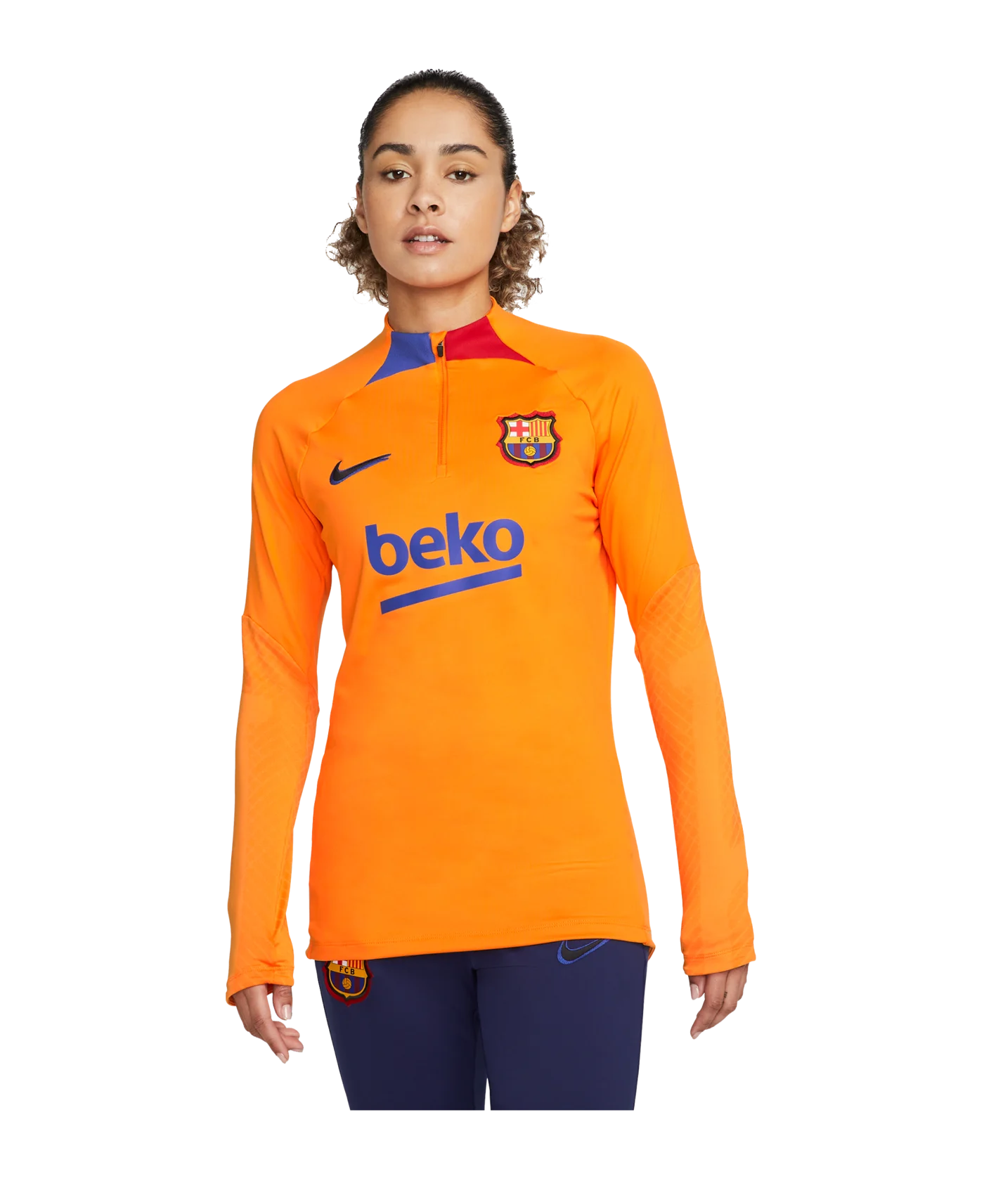 Nike FC Barcelona Strike Drill Top Damen Orange F837