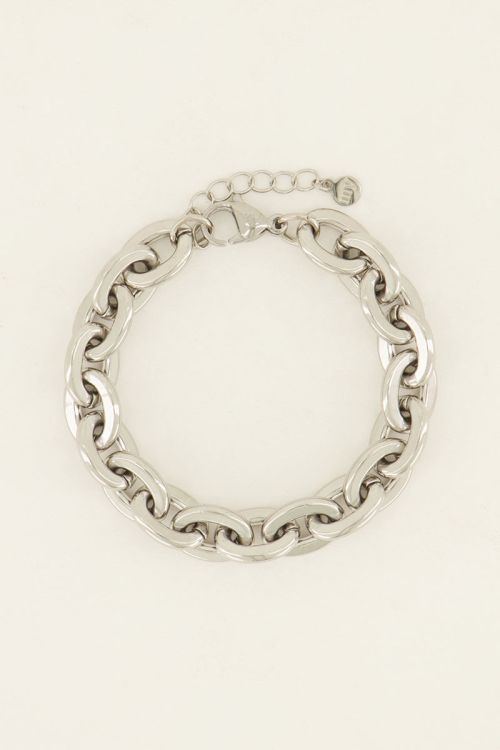 Armband met grove schakels