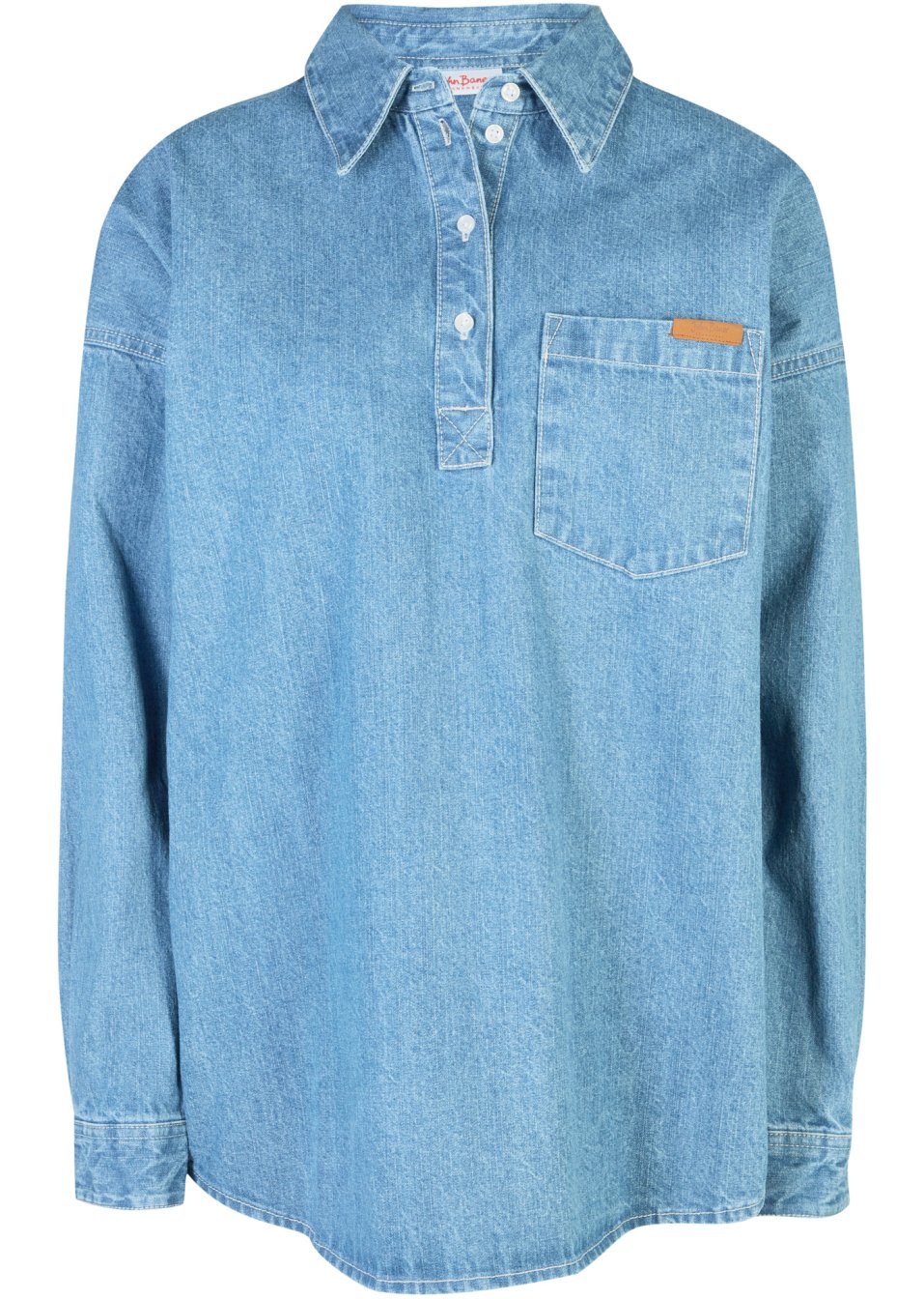 Chemisier en jean oversized