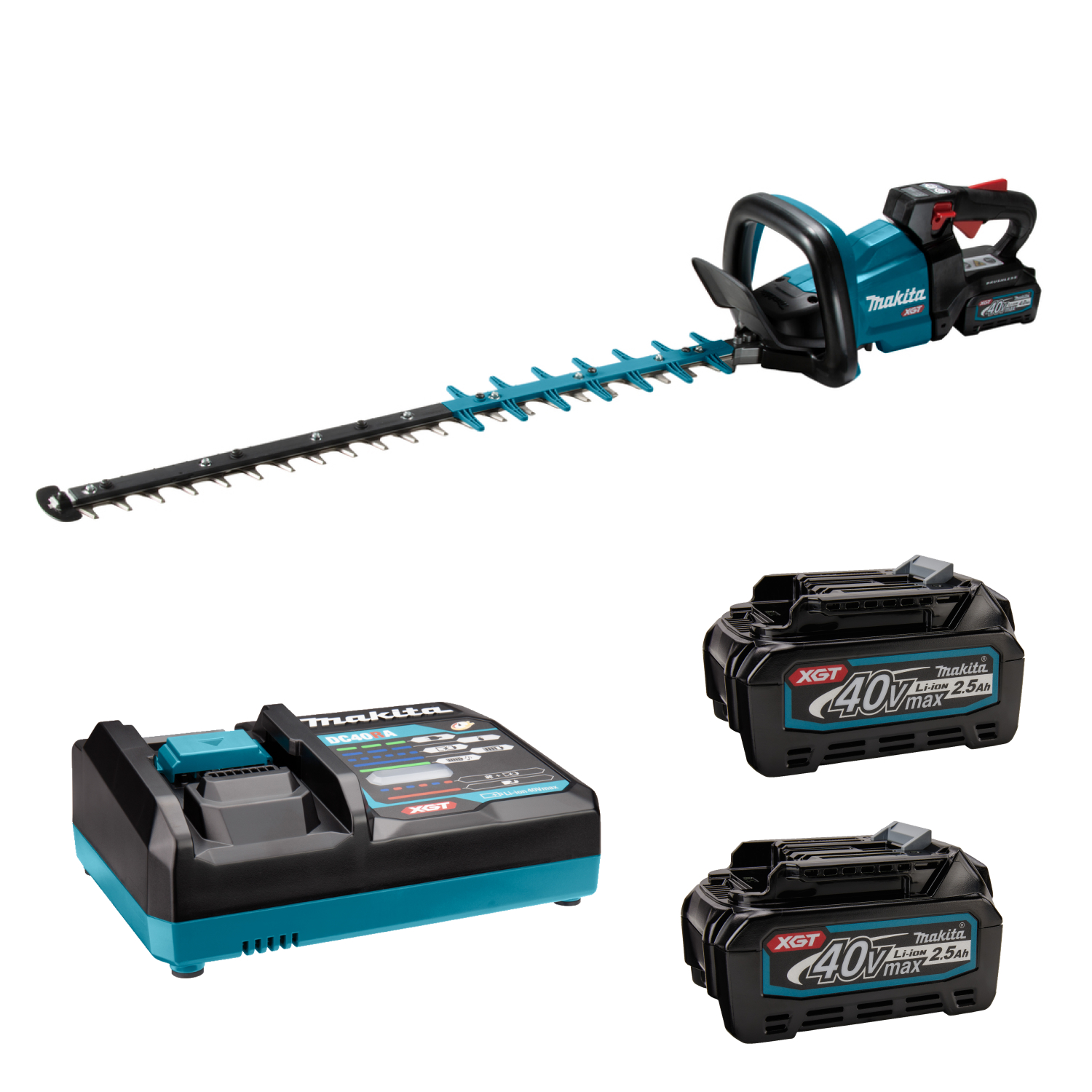 Makita UH005GM201 XGT 40V Max Accu Heggenschaar set (2x 4,0Ah accu) - 750 mm - Trimuitvoering