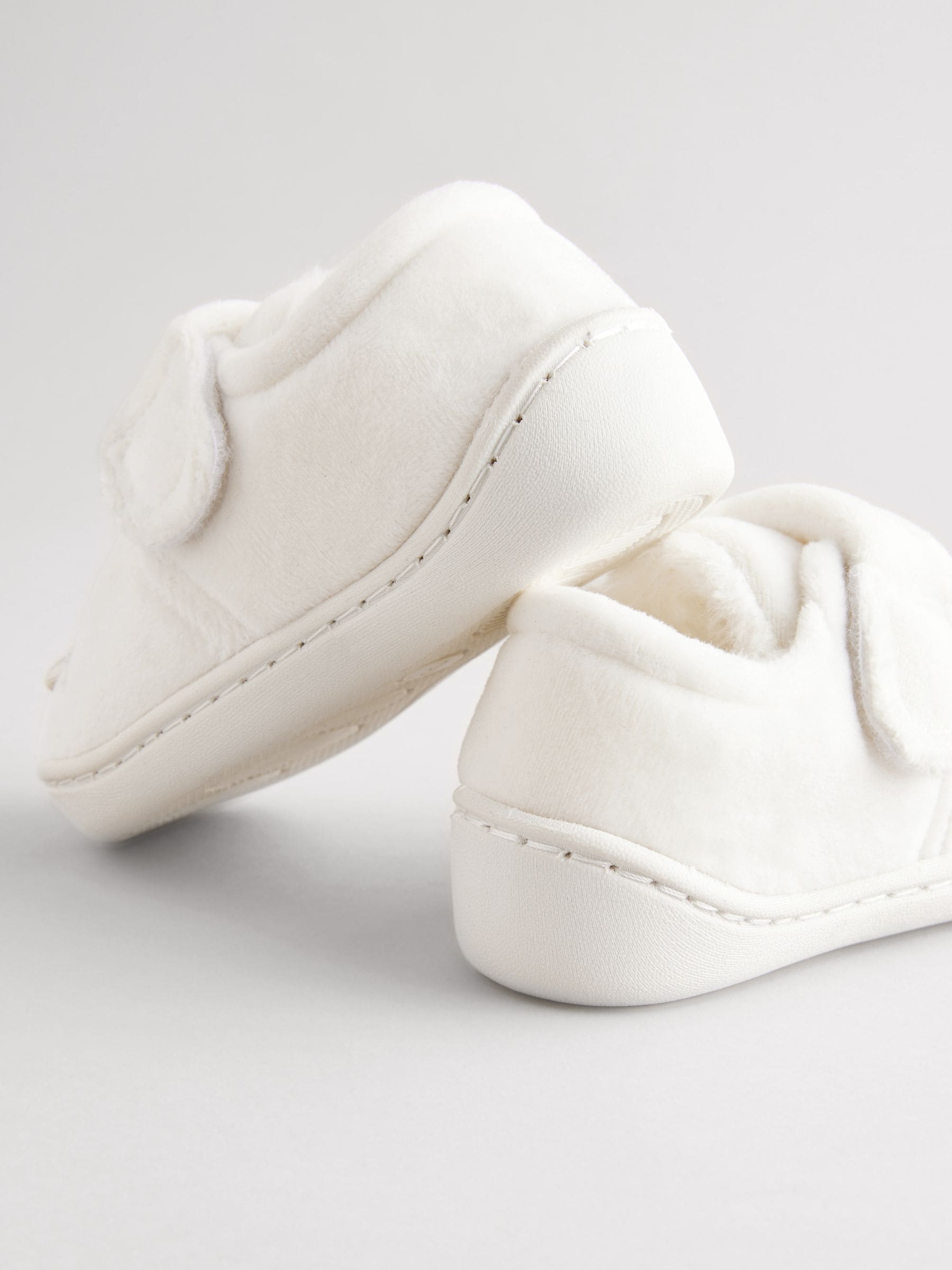 Witte feeënmuis - Gezellige pantoffels met voering en omgevende zool