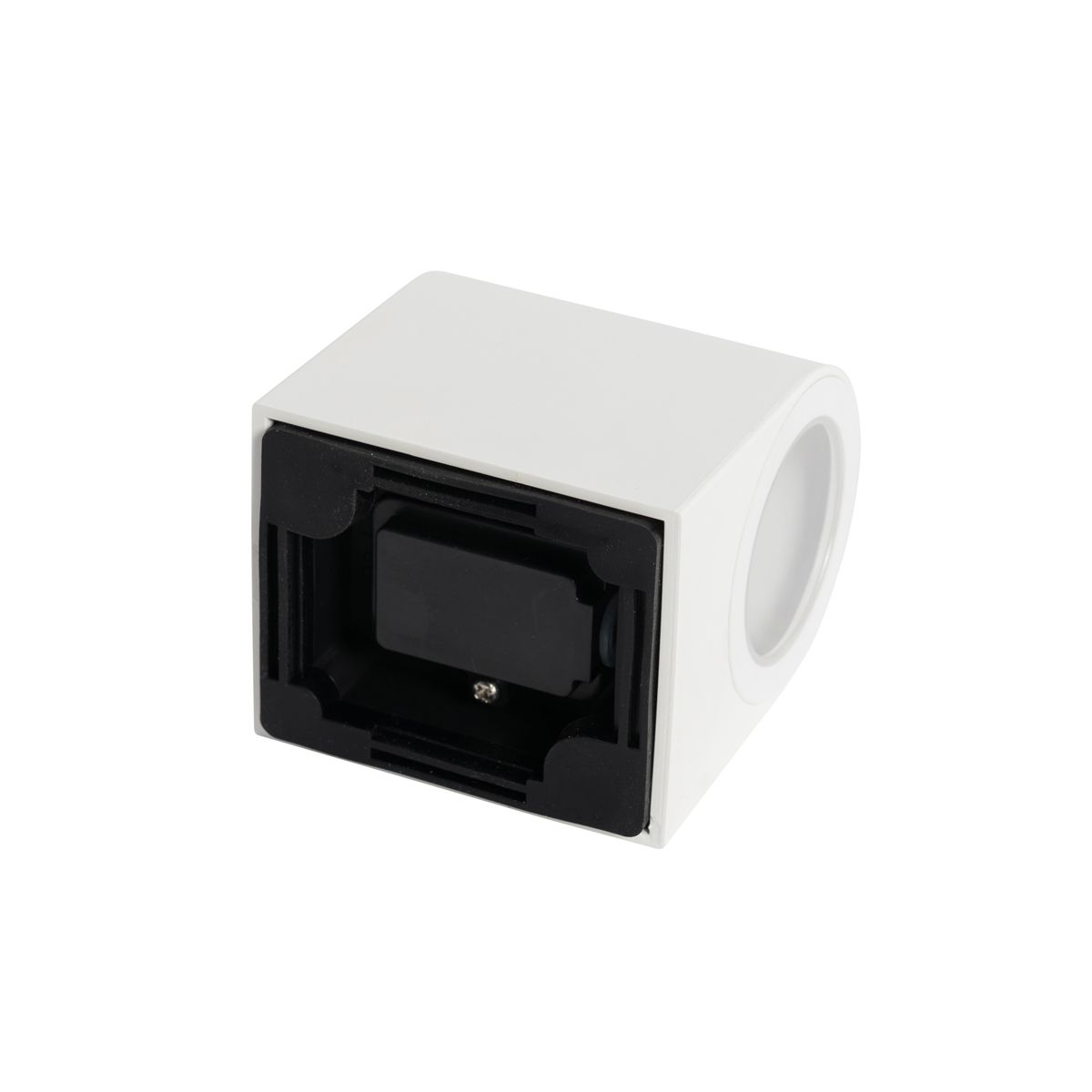 Moderne buiten wandlamp wit kunststof ovaal - Baleno