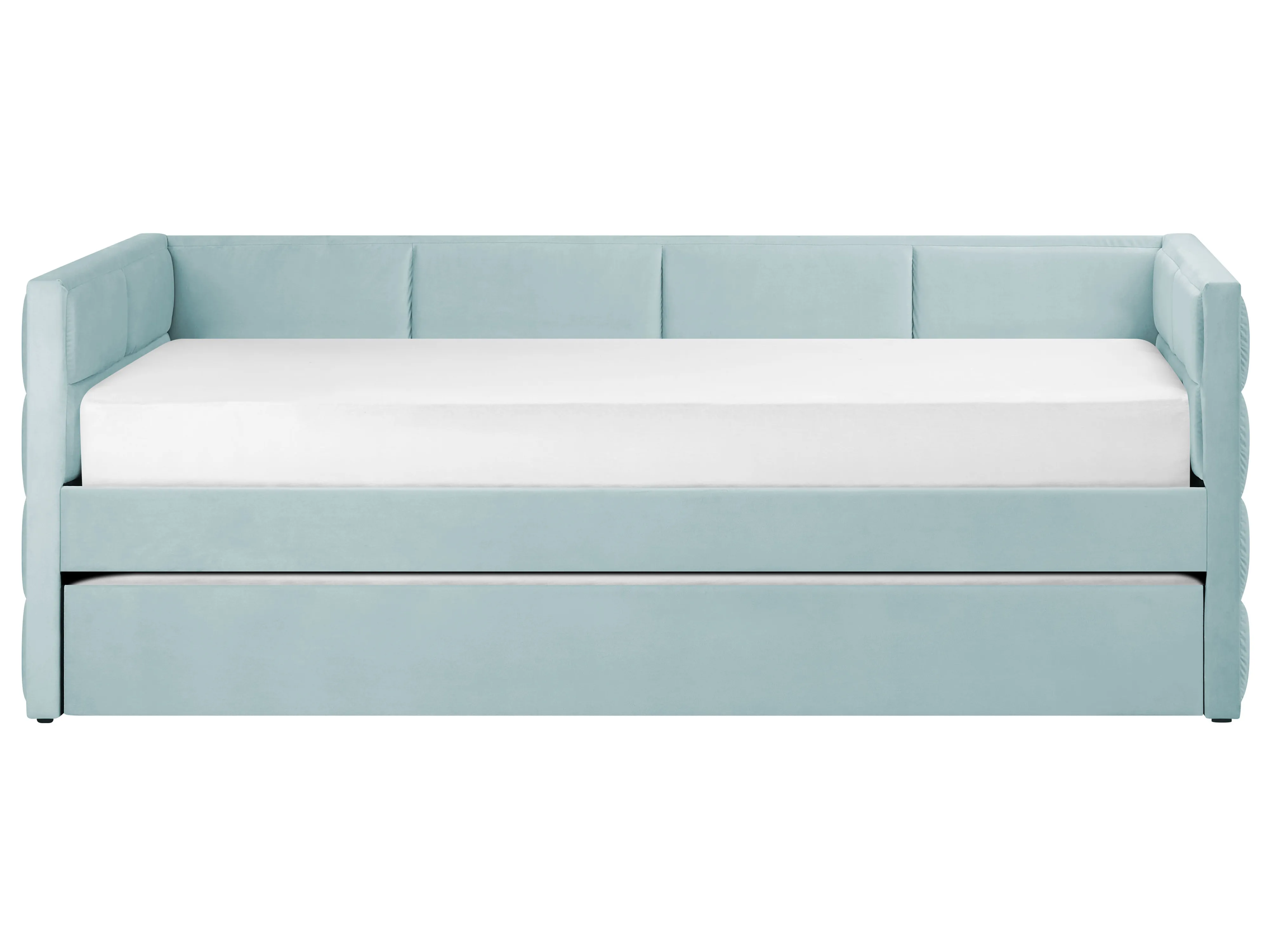Onderschuifbed Fluweel CHAVONNE 90 x 200 cm Mintgroen