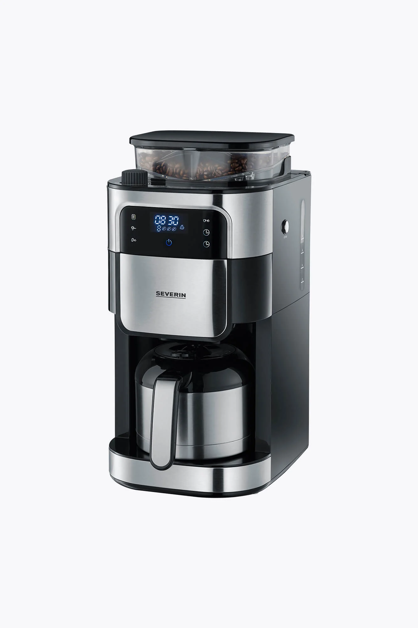 Severin Filterkaffeemaschine mit Mahlwerk und Edelstahl-Thermokanne