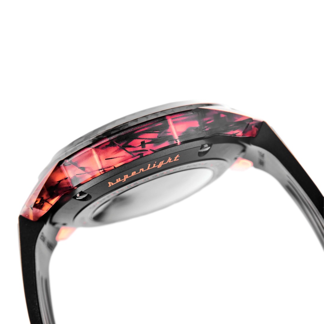 Graham Chronofighter Superlight Carbon Skeleton - Translucent Red