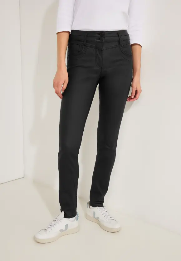 Casual Fit Coating Hose - Black