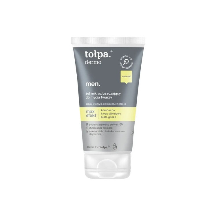 Tołpa Dermo Men . Max Effect Micro-exfoliërende gezichtswasgel 150 ml