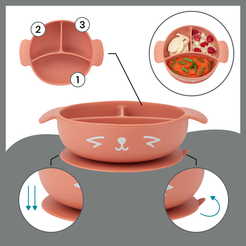Coffret Repas 15-24 mois 4 pièces LEARN'ISY Renard - BABYMOOV