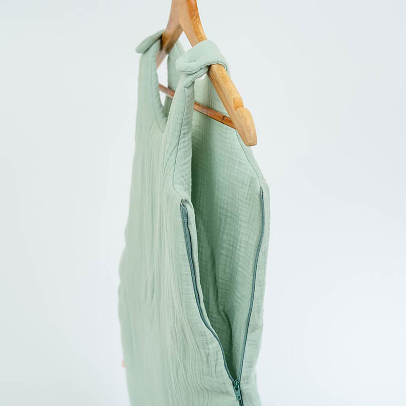 Papate Gigoteuse Hiver en Coton Bio verte - 70x90 cm