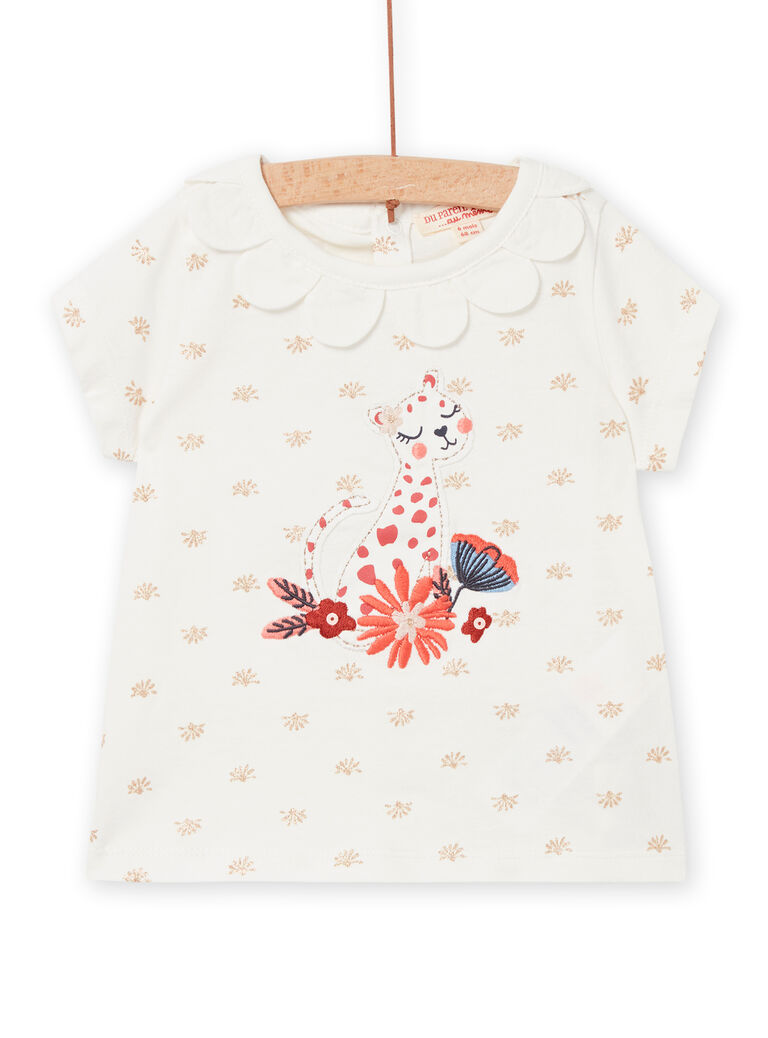 T-shirt écru bébé fille