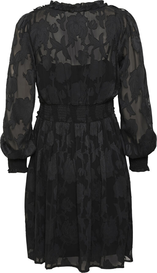 Cream CRYana Dress - Zally fit Pitch black