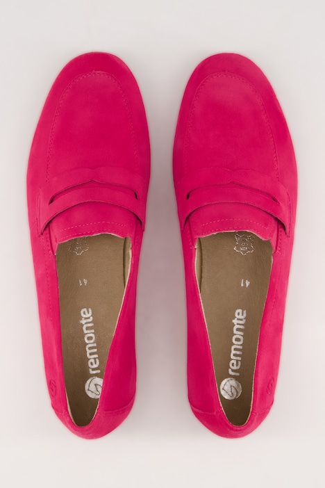 Remonte Suede-Loafer, Suede-Leder, Weite H