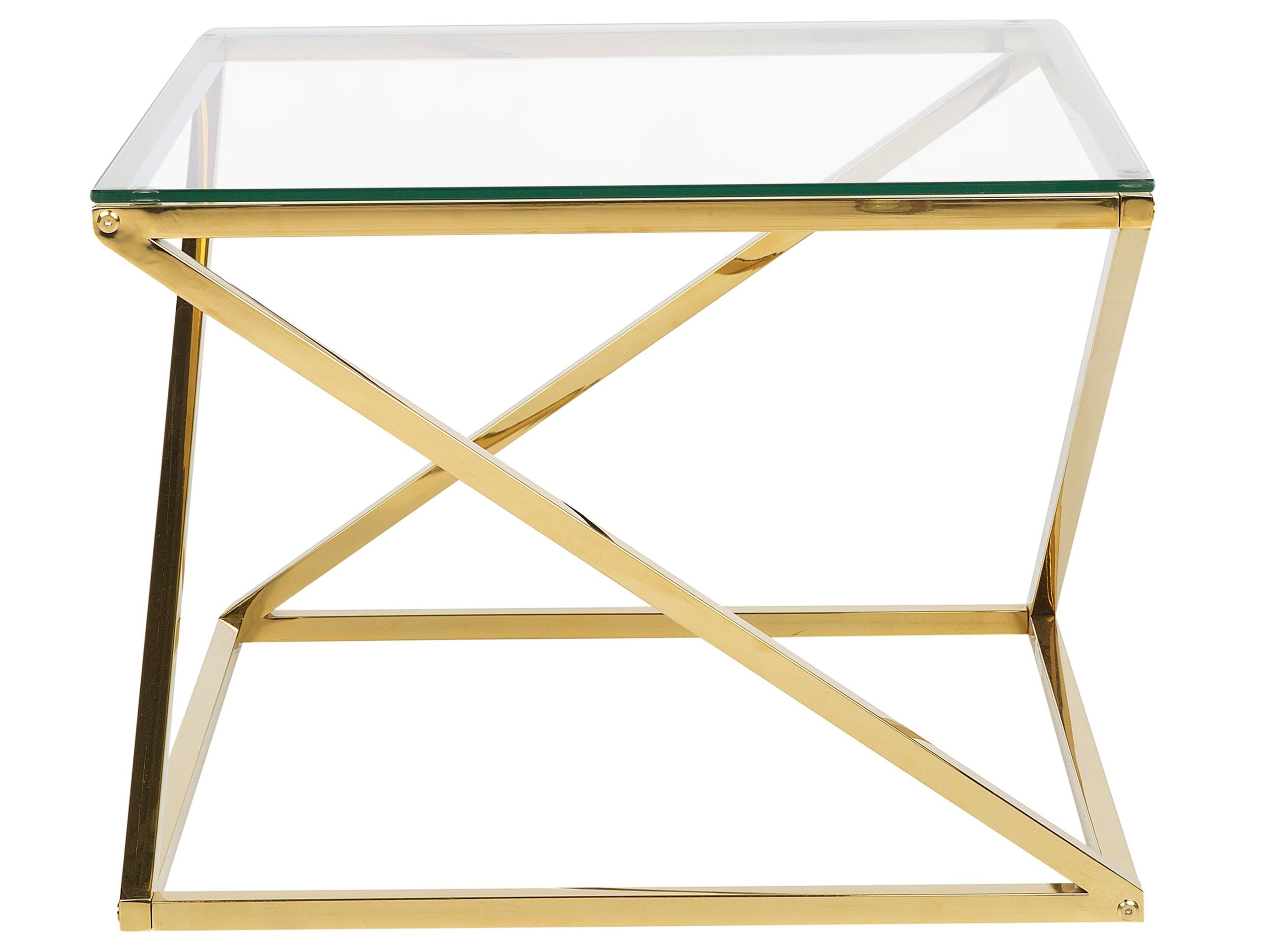Salontafel BEVERLY Glas Goud