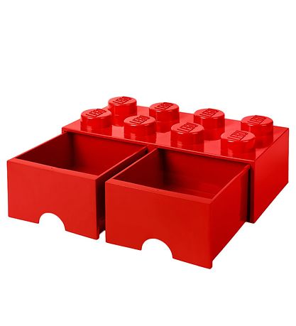 LEGO? Storage Opbevaringsskuffe - 8 Knopper - 50x25x18 - R?d