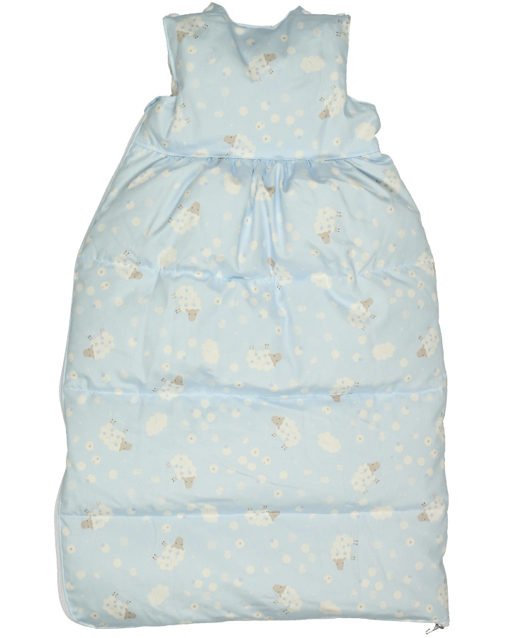 Daunen-Schlafsack SCHÄFCHEN in hellblau
