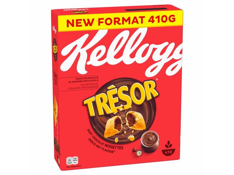 Kellogg's Cerealien Mmh...Tresor Choco Nut 410 g Knusprige Schoko-Getreidekissen