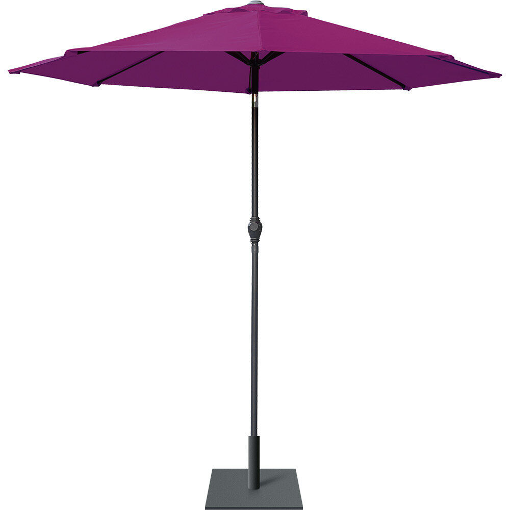 Parasol centré inclinable Java Ø250xH245cm violet