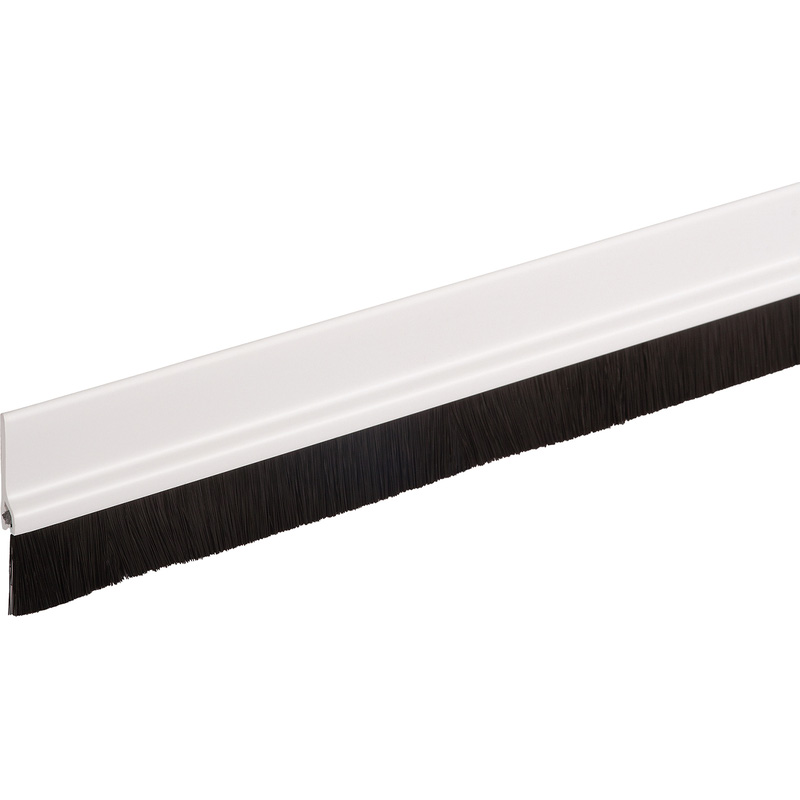 Fix-o-moll tochtstrip deur standaard zelfklevend borstel 1m wit