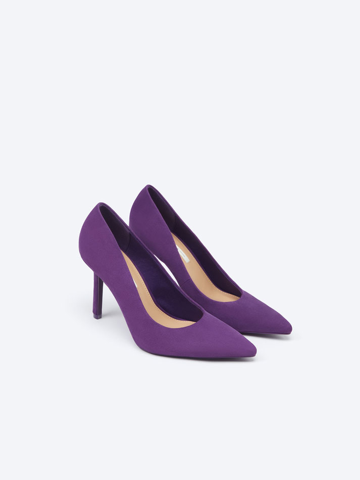 Sapato de salto baixo - Roxo
