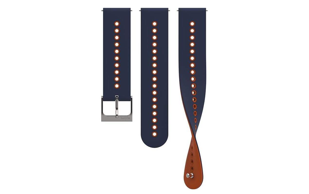 Armband Urban 4 Silikon, Dunkelblau/Orange, 22 mm, S-MSportarmband, Granite Blue/Orange