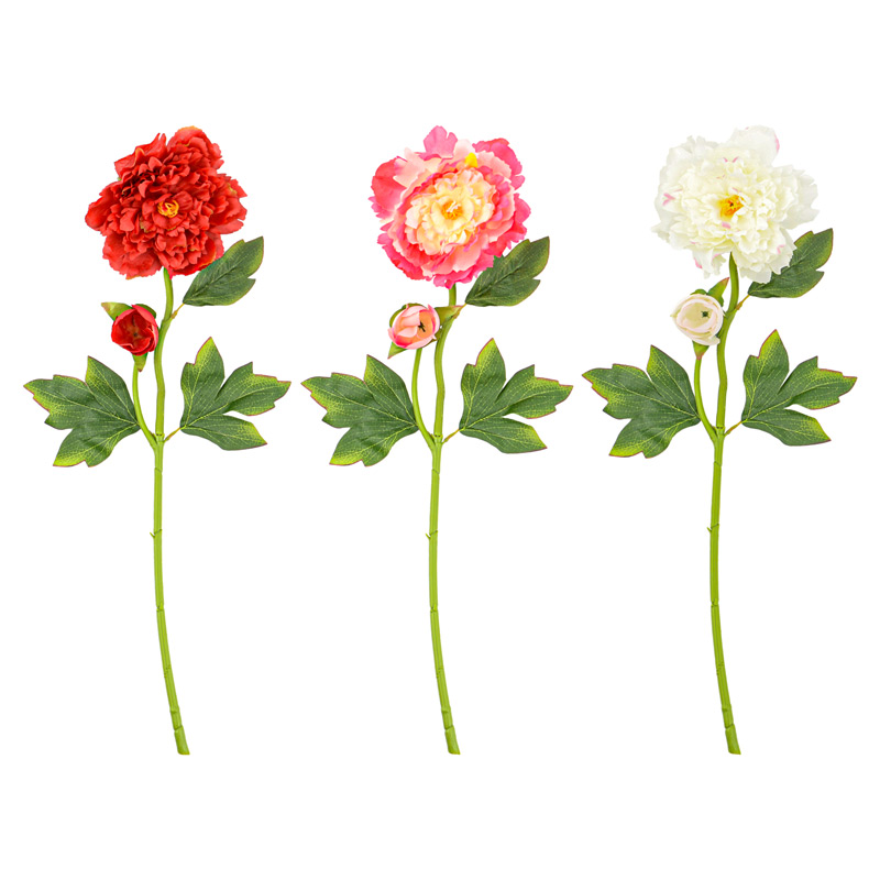 Branche de pivoine duchesse artificielle