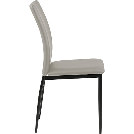 Demina spisebordsstol - grå læderlook