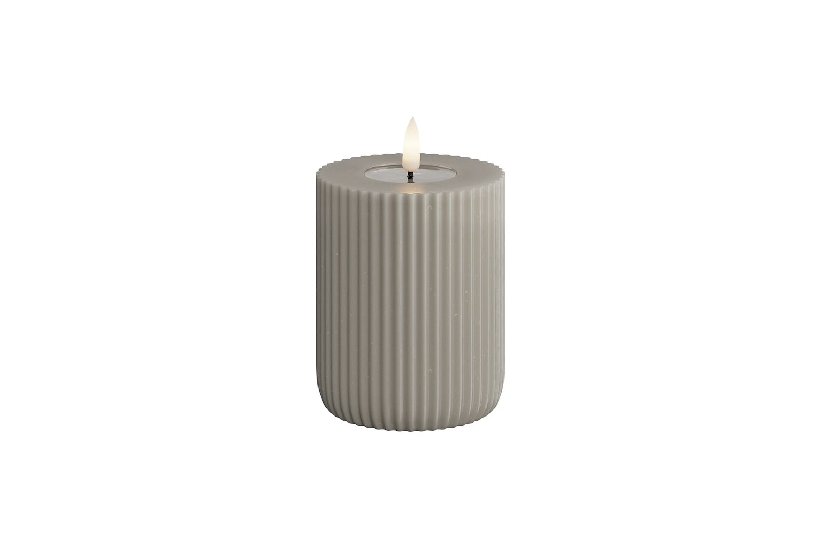 Real Flame Stripe kubbelys Sand Ø7,5 H10 cm