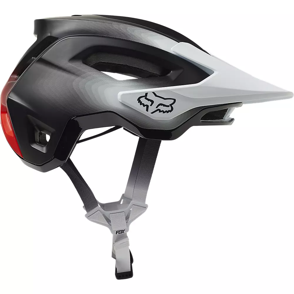 FOX Speedframe Pro MIPS cykelhjelm sort/hvid fade