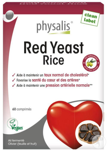 Physalis Red Yeast Rice 60 Comprimés