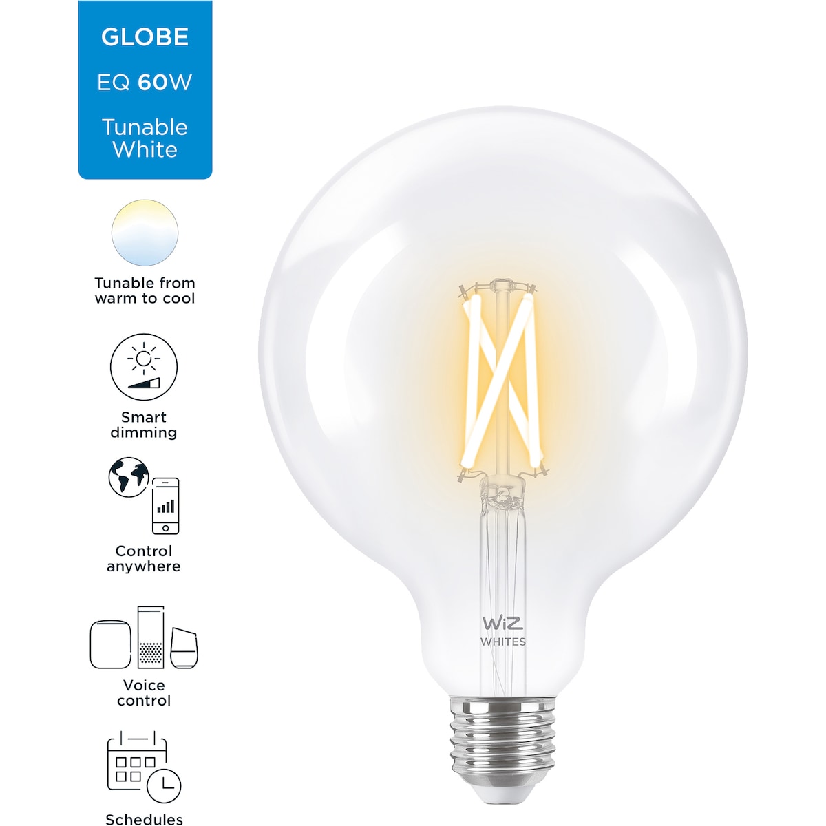 Wiz Light Globe LED lyspære 7W E27 871869978671700