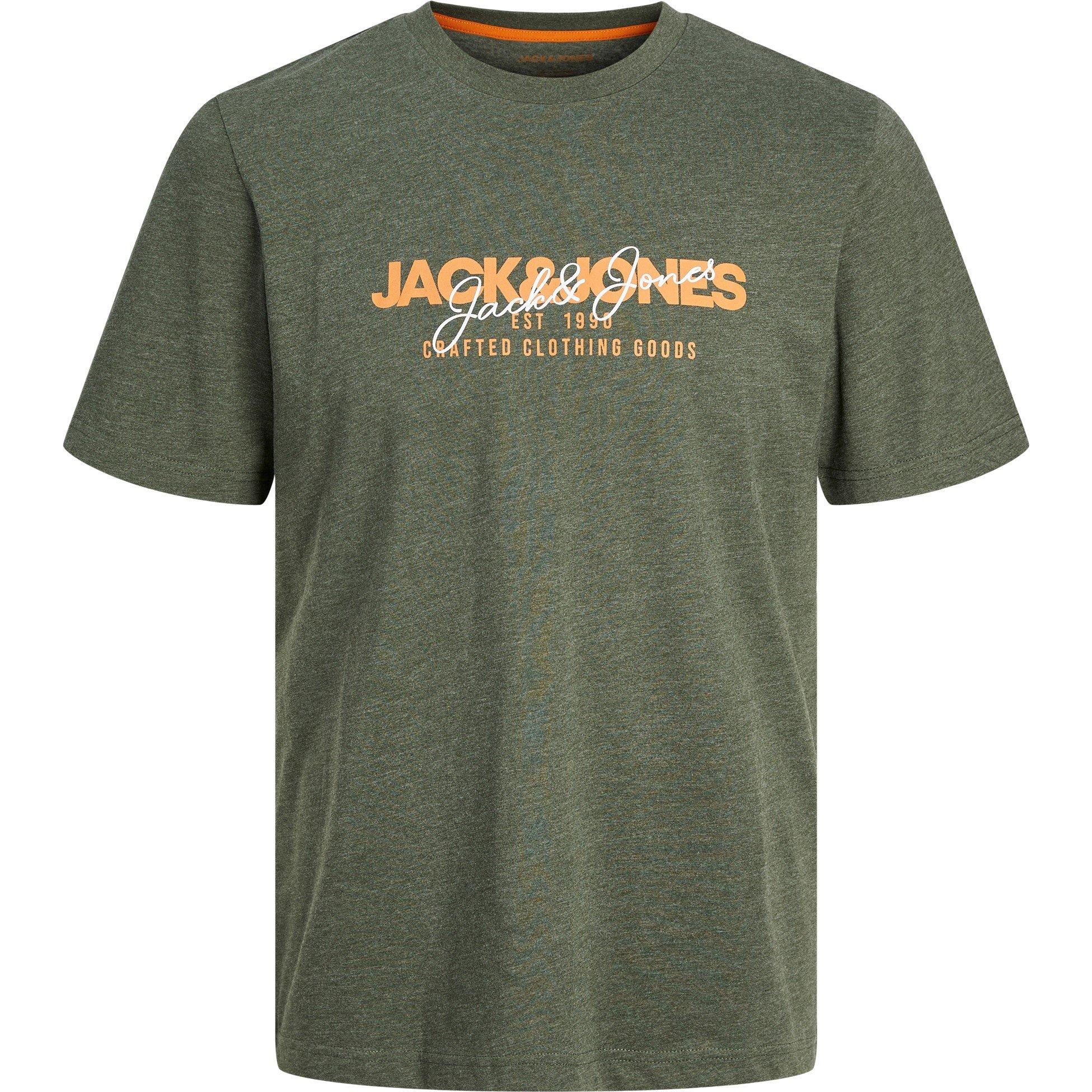 Jack and Jones 5 Pack Short Sleeve T Shirt Mens
