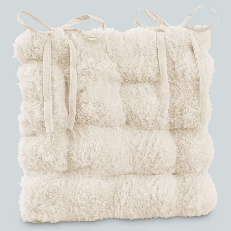 Dessus de chaise 'Louve' blanc cassé