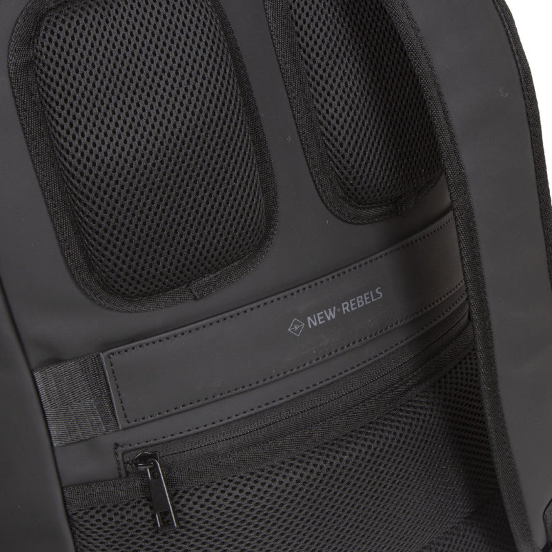New Rebels Williams Waterproof Rolltop Rugzak Laptopvak 15,6'' Black