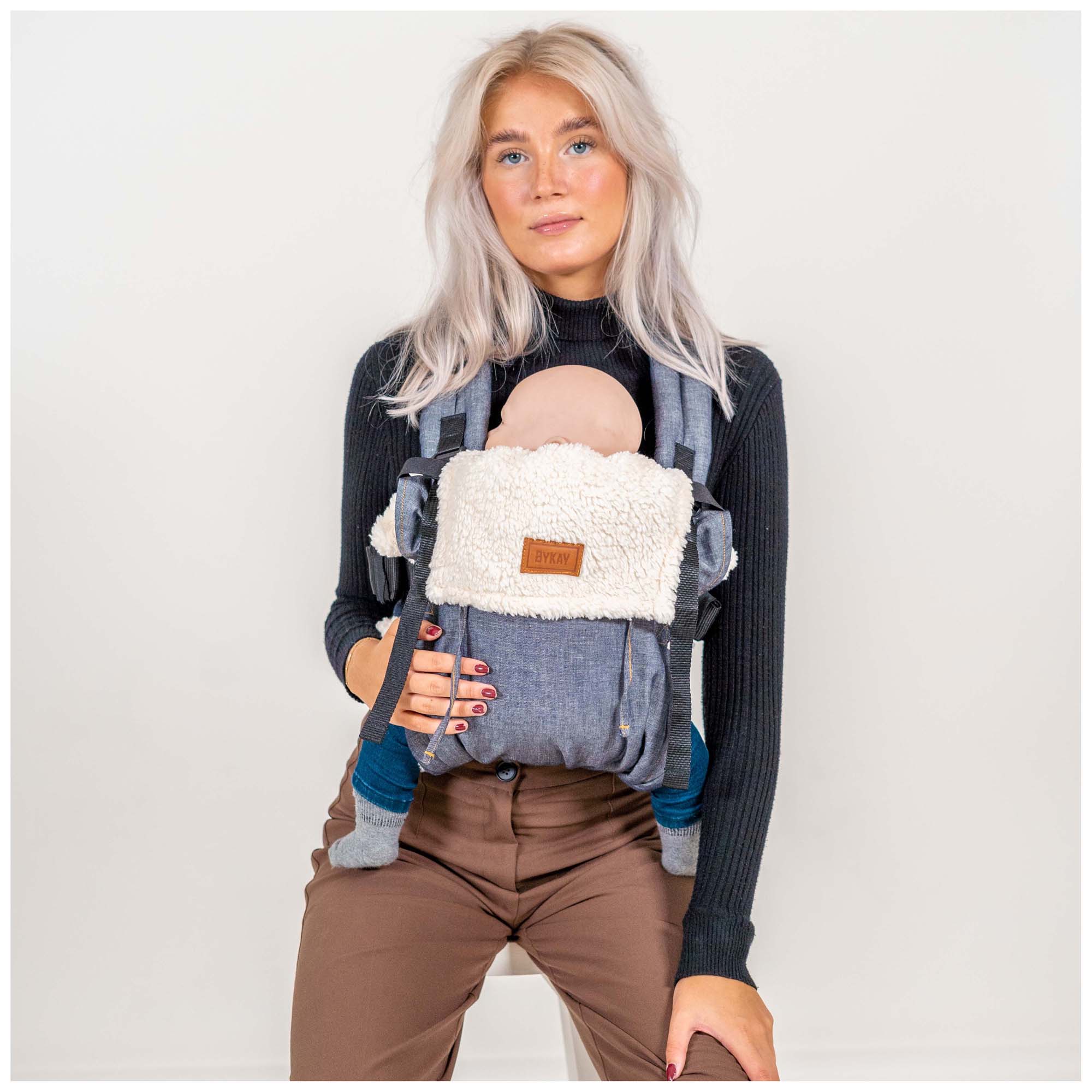ByKay inlay winter teddy Ecru