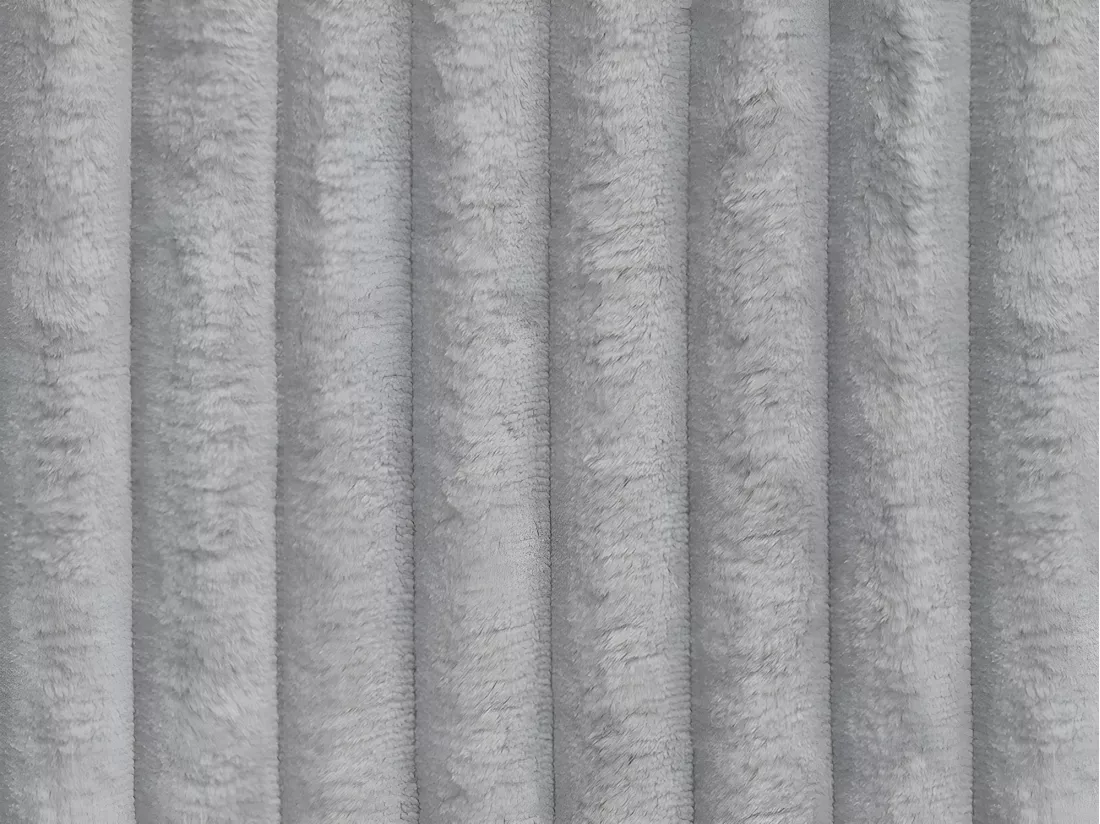 Lit coffre 160 x 200 cm - Velours côtelé grosses côtes - Gris clair - TIMANO de Pascal Morabito