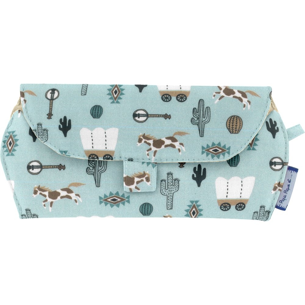 Etui À Lunettes Bleu Western