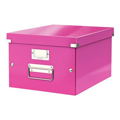 Leitz Click & Store - Boîte de rangement A4 - rose métallisé