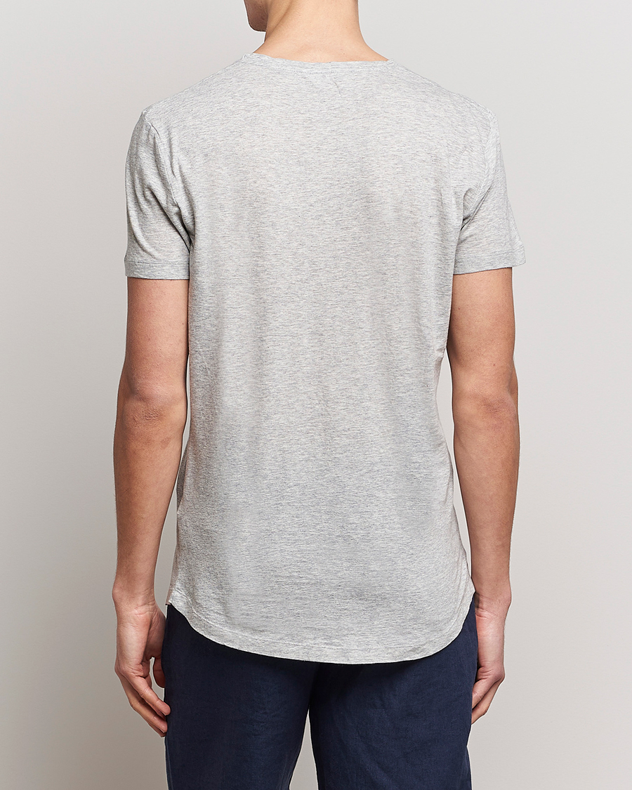 Orlebar Brown OB Crew Neck Tee Mid Grey Melange