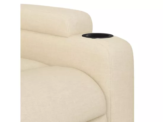 Fauteuil inclinable Crème Tissu