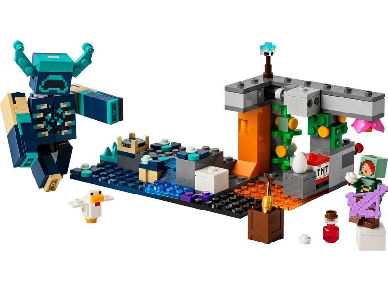 LEGO® Minecraft Begegnung mit dem Wächter 21274 Action in der üppigen Höhle