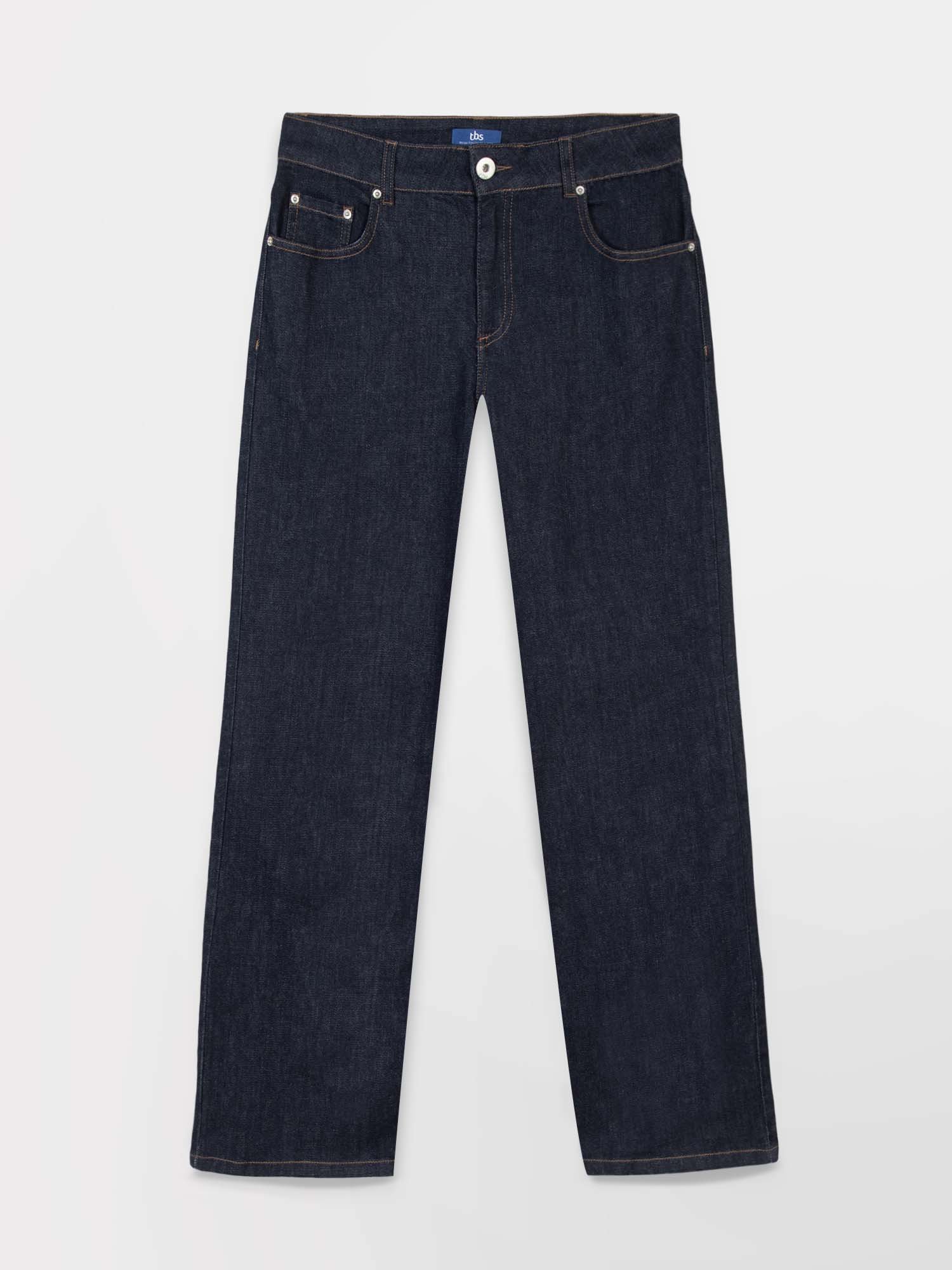 Jean Femme Jambes Larges 7\/8 Indigo