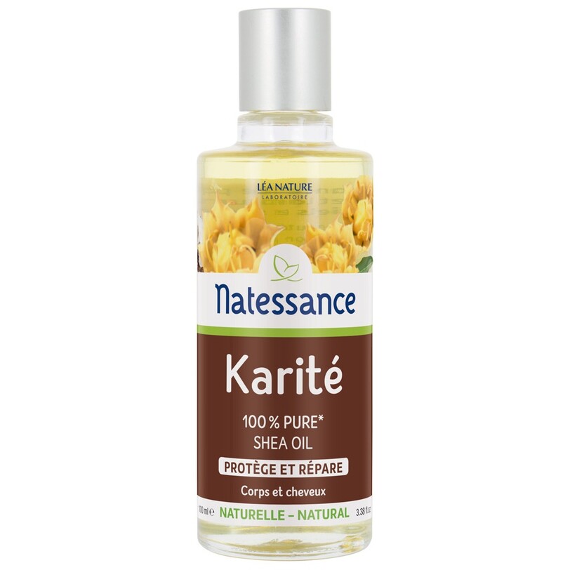 Huile de karité 100% pure - Corps & cheveux - 100 ml