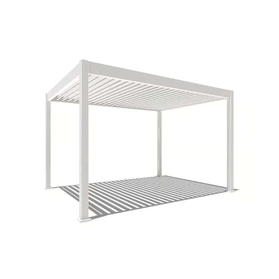 Orion Deluxe overkapping elektrisch met LED 300 x 400 cm wit