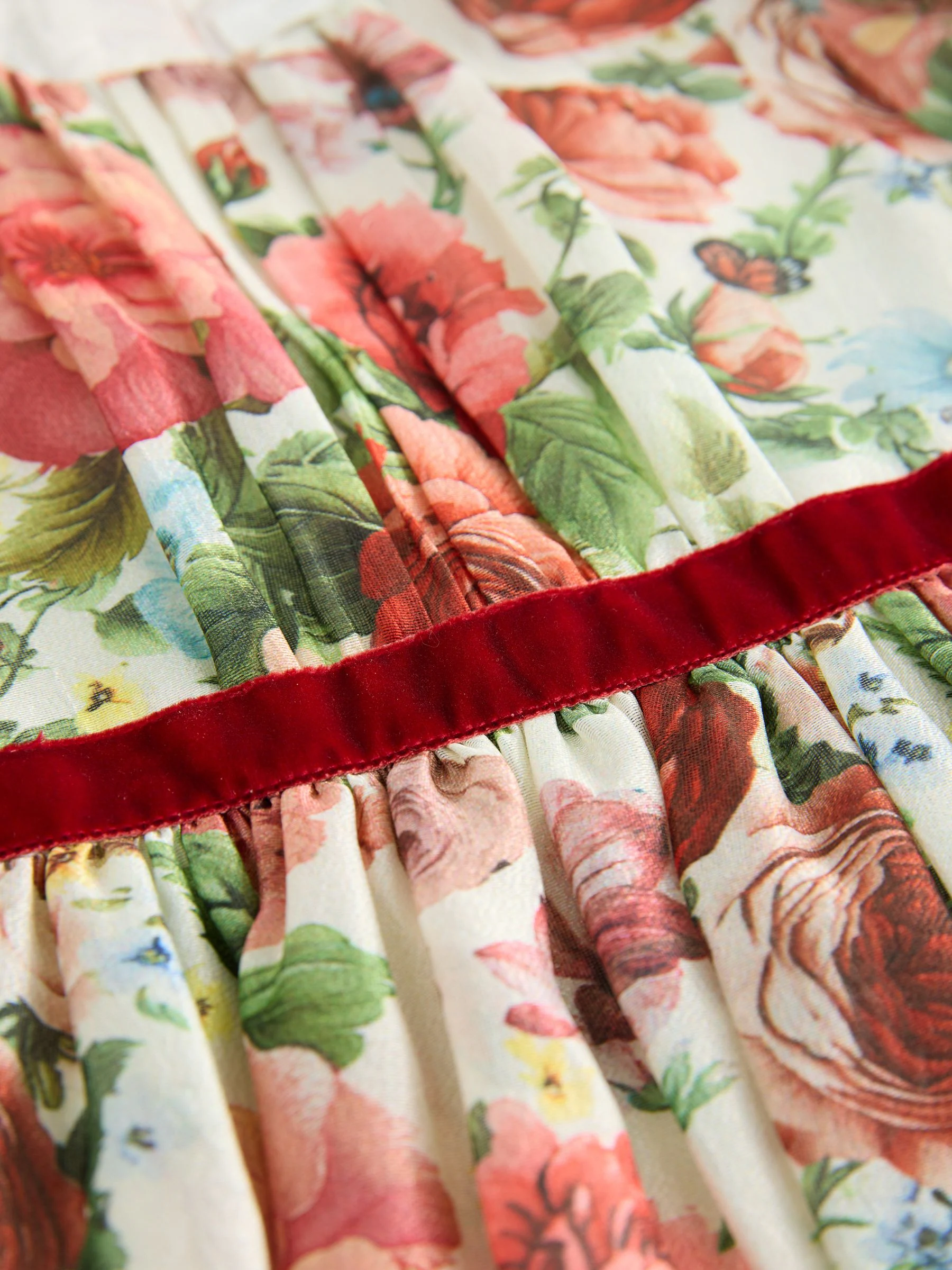 Vintage Floral Print - Feestjurk (3mnd-8jr)