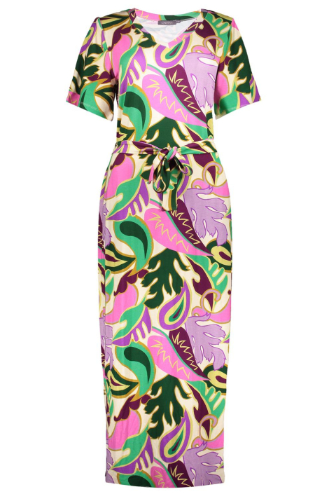 Geisha multi color dames jurk
