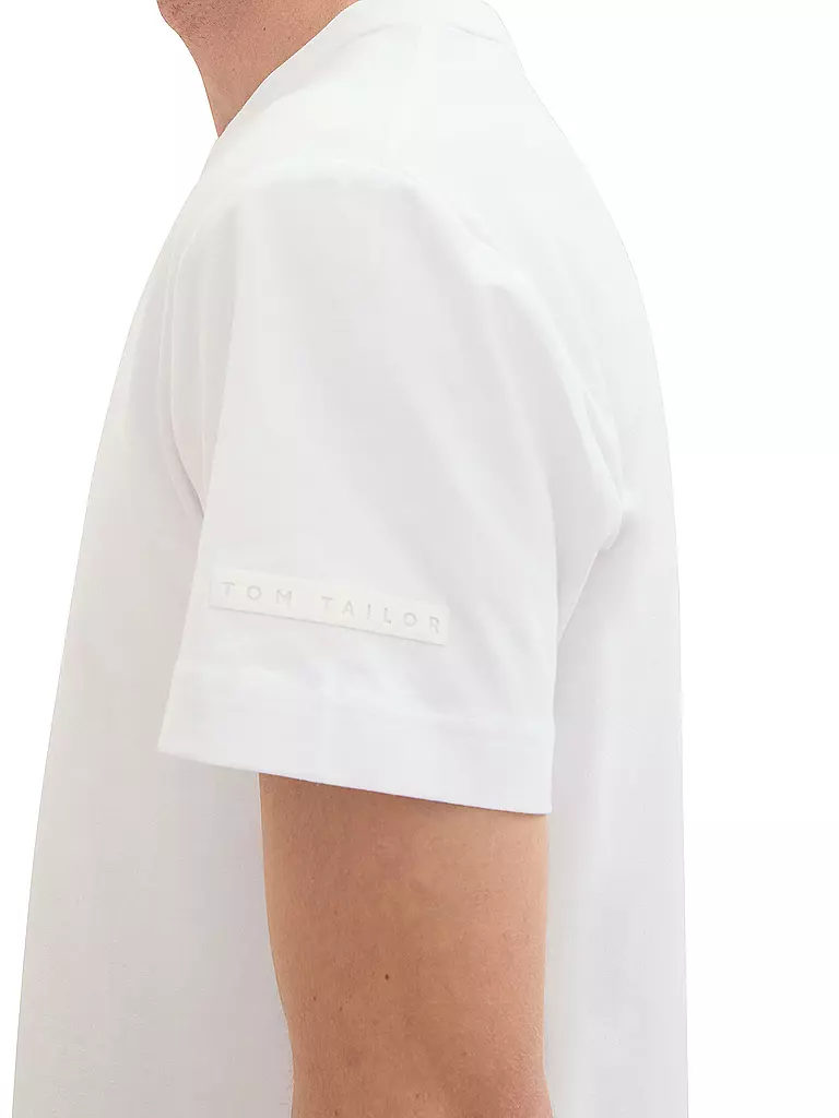 TOM TAILOR T-Shirt weiss
