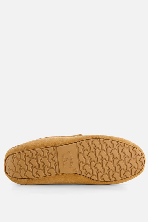 Warmbat Pantoffels cognac Suede