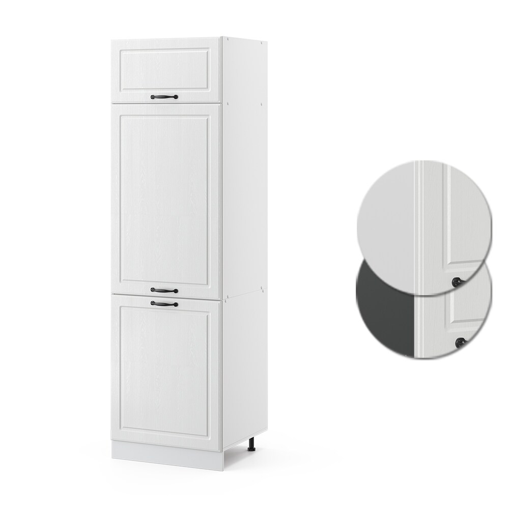 Vicco Kühlumbauschrank 60 cm Weiß Küchenschrank Unterschrank Küchenzeile R-Line